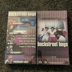2 never opened Backstreet Boys VHS tapes